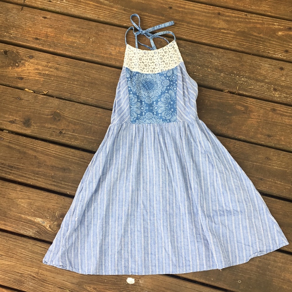 Blue summery dress by flying tomato
